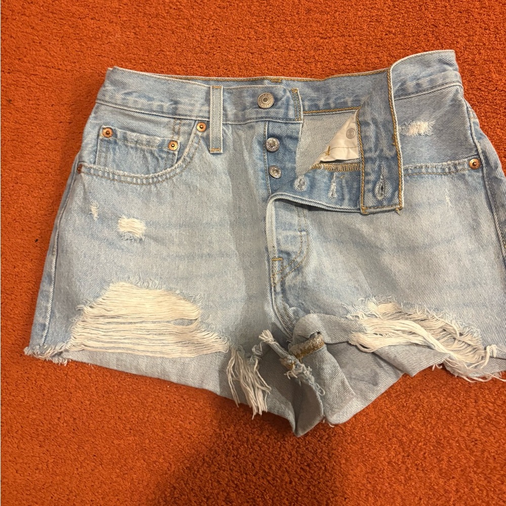 Levi's Blue Vintage-Inspired Jean Shorts